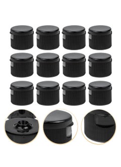 SYOSI SYOSI, 40pcs Bottle Replacement Caps, Reusable Plastic Water Bottle Lid, Top Push Pull Non Spill Flip Bottle Cap for Lotion Bottle Camping Sports Water Bottle  - Image 5