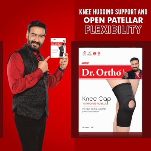 Dr. Ortho Dr.Ortho Knee Cap With Open Patella, Knee Cap For Pain Relief, Knee Support For Men & Women (Black, 2XL) - Image 2