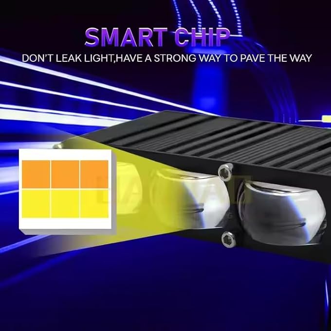 وينكا 2 لون ليد لين ميني قيادة ثنائية اللون أضواء كاشفة مصباح الضباب دراجة ليد المصابيح الأمامية ضوء للدراجات النارية موتو دراجة نارية أبيض أصفر - Image 3