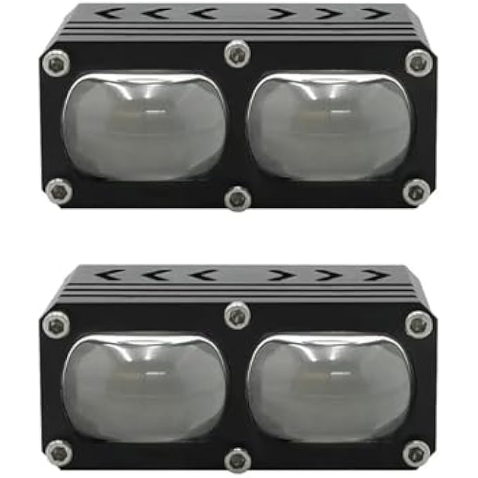 وينكا 2 لون ليد لين ميني قيادة ثنائية اللون أضواء كاشفة مصباح الضباب دراجة ليد المصابيح الأمامية ضوء للدراجات النارية موتو دراجة نارية أبيض أصفر - Image 1