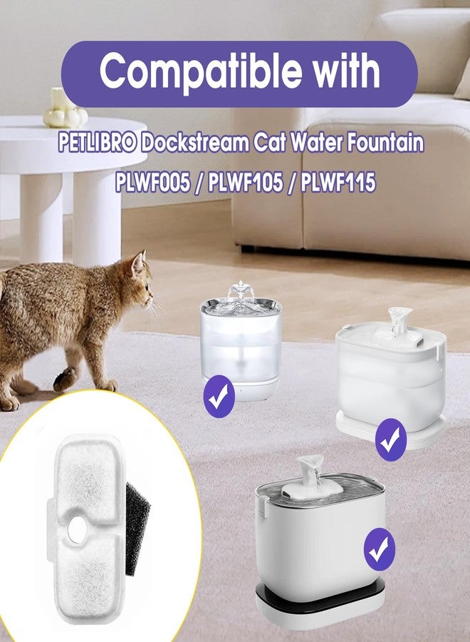 فلتر نافورة مياه للقطط، عبوة من 12 فلتر بديل للنافورة متوافق مع نافورة مياه القطط PETLIBRO® Dockstream Tomxcute PLWF005 / PLWF105 / PLWF115 (12) - Image 4