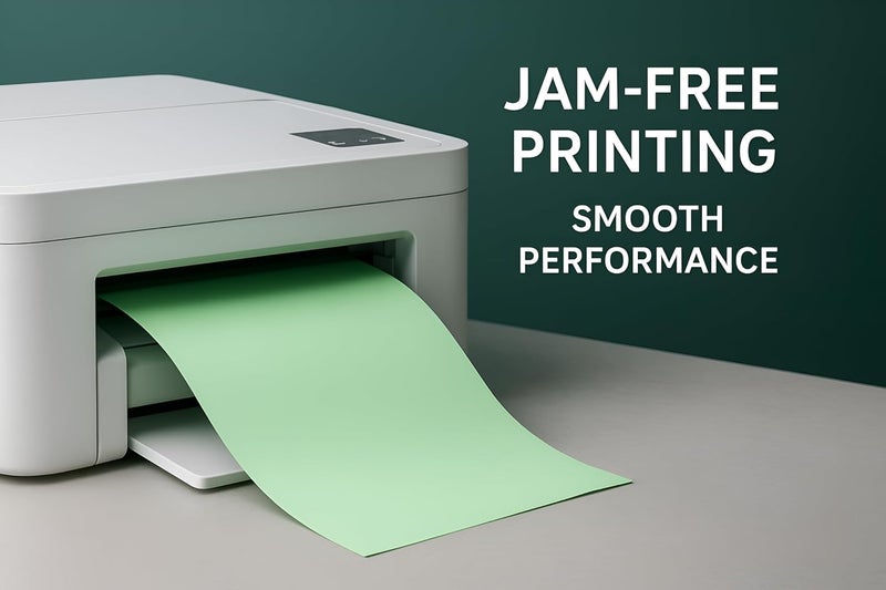 OPENFIRST ® Green Ledger Paper 80 GSM Classic Star Laid Finish,(14.5x21 Cm) A5 Size, Smooth & Wrinkle-Resistant, Double Side Printable For Office, Legal, Business & Professional Use, Pack of 100 Sheets - Image 2