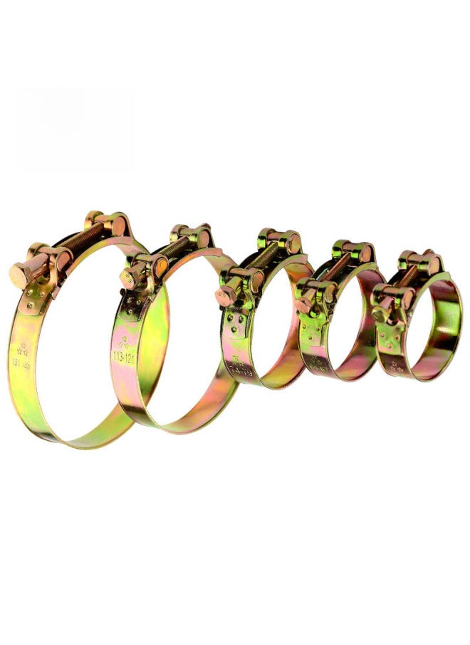 Generic SOURCE Manufacturer Hose Clamp Carbon Steel Galvanized Strong Clamp Pipe Clamp Fixed Clamp Pipe Clamp Hose Clamp-Series:201 All-steel Stainless Steel-Model:80-85mm  - Image 2