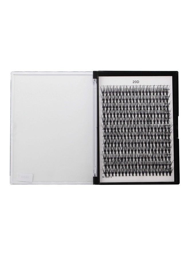Bodermincer 240pcs C Curl 20D Cluster Eyelashes 0.07mm 20D-8mm to 20D-20mmTo Choose Professional Makeup Individual Cluster Eye Lashes False Lasehs Cluster Wholesale Bulk (20D-18mm)  - Image 3