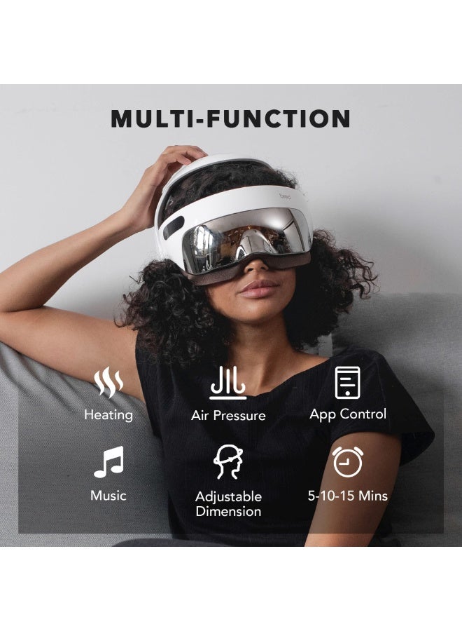 Breo iDream5s Electric Head Massager with APP Control, Eye & Scalp & Head Massage Helmet with Heat, Kneading, Air Compression, Massager for Headache, Stress Relief, Deep Sleeping - Image 2