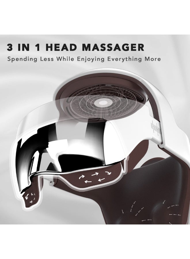 Breo iDream5s Electric Head Massager with APP Control, Eye & Scalp & Head Massage Helmet with Heat, Kneading, Air Compression, Massager for Headache, Stress Relief, Deep Sleeping - Image 4