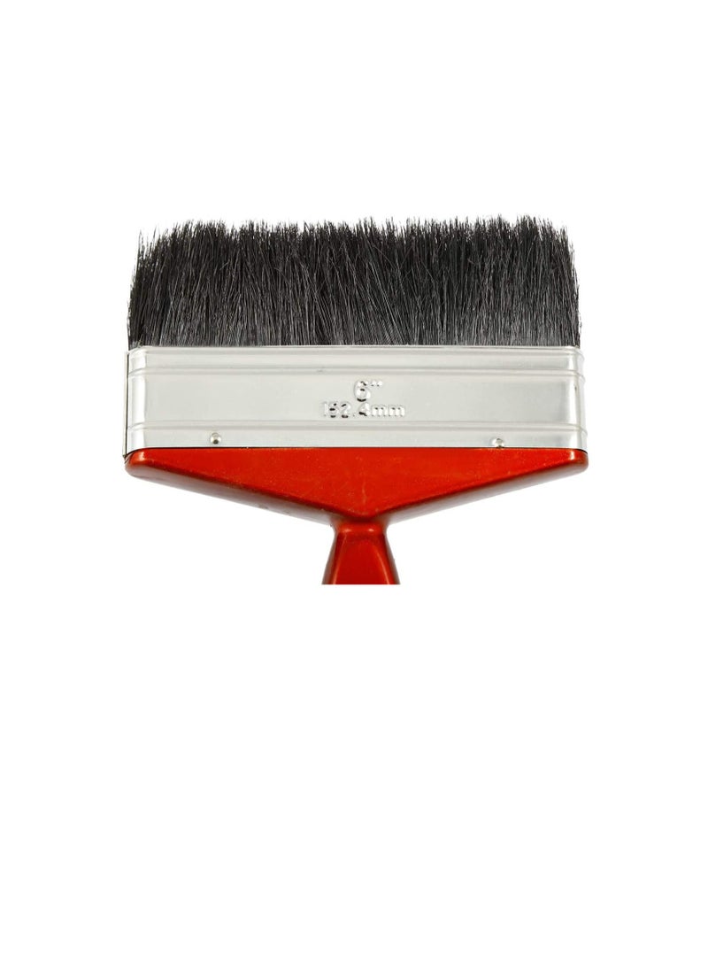 Paint Brush - 6 Inch - Red Color - Nylon Material  - Image 3