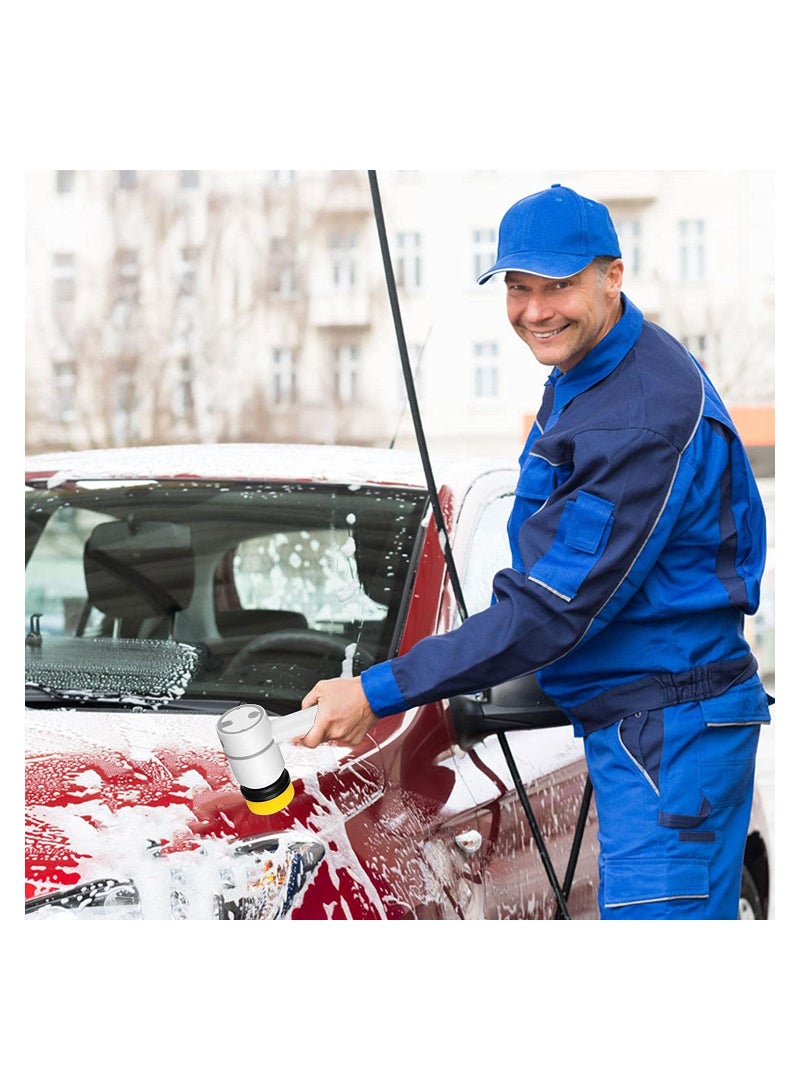 Multifunctional Electric Spin Scrubber | Cordless Handheld Cleaning Brush with 2 Speeds & Replaceable Heads | Bathroom, Kitchen, Tiles, Floor, Bathtub, Car (White) - Image 2