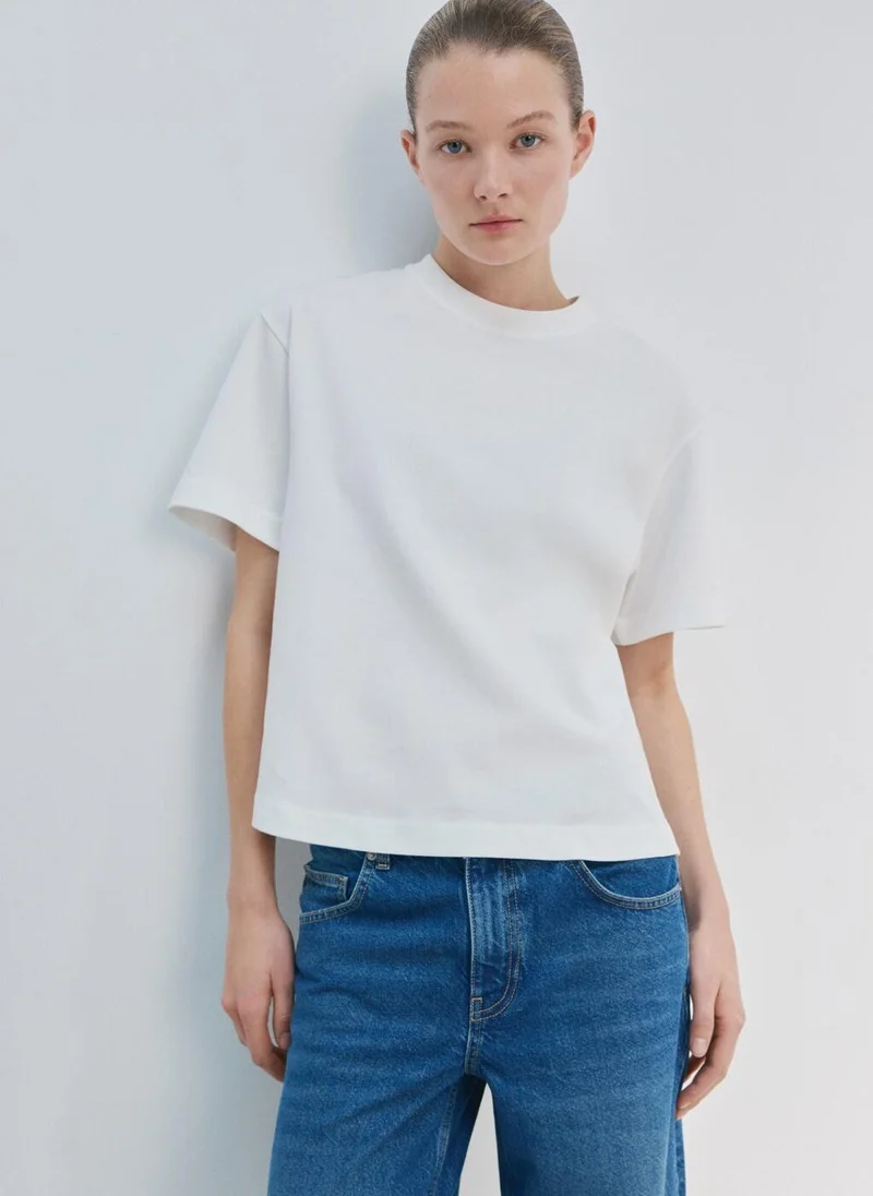 مانجو Oversized cotton t-shirt