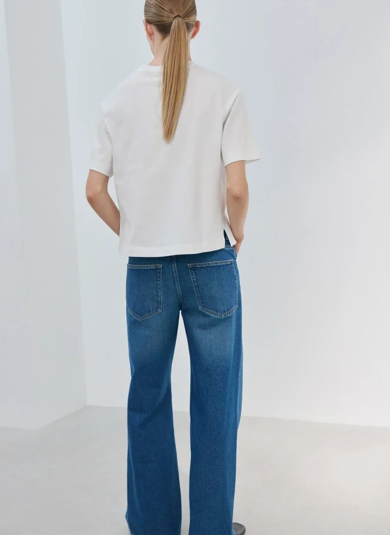 MANGO Oversized cotton t-shirt