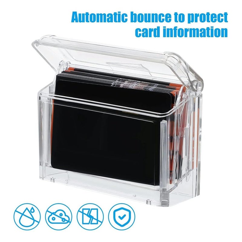 Wall Mount Business Card Holder: Transparent Acrylic - Weather Resistant Outdoor Business Card Dispenser for Outdoor Business, Storefronts, Truck Drivers - Image 3