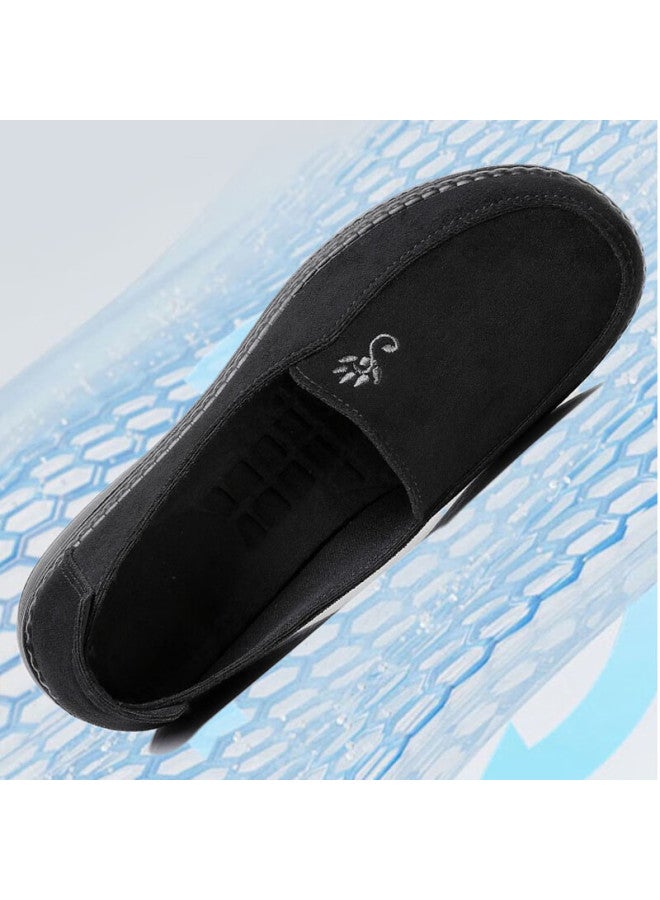 Anglerfish Old Beijing Cloth Shoes Women Spring Autumn Soft Sole Mom Shoes Slip-on Flat Grandma Single Shoes A9013 Black 36 - Image 2