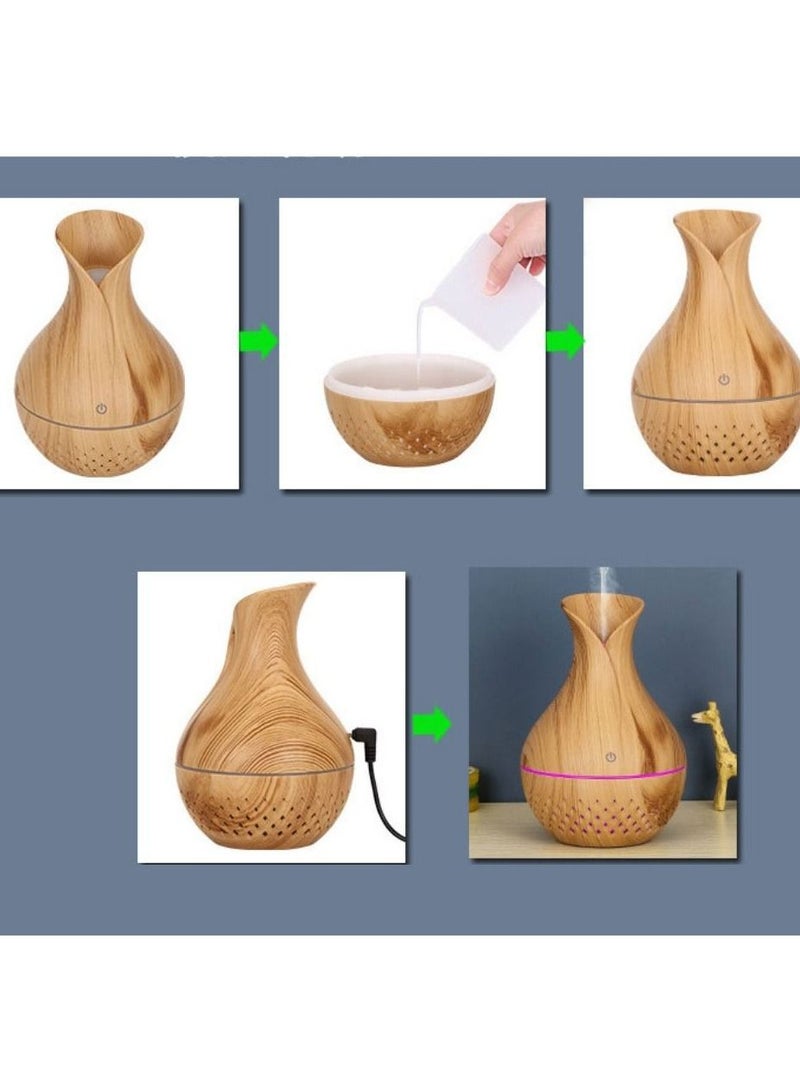 Bosidin Portable Air Humidifier USB Aroma Diffuser Touch Sensitive for Home Office Fragrance - Image 3