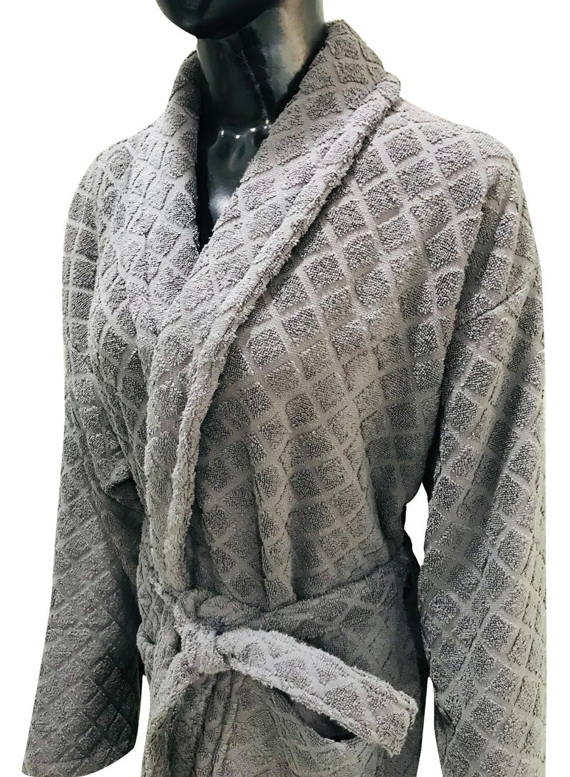 ريف دايموند تيري روب حمام عالي الامتصاص باللون الرمادي الغامق مقاس XL