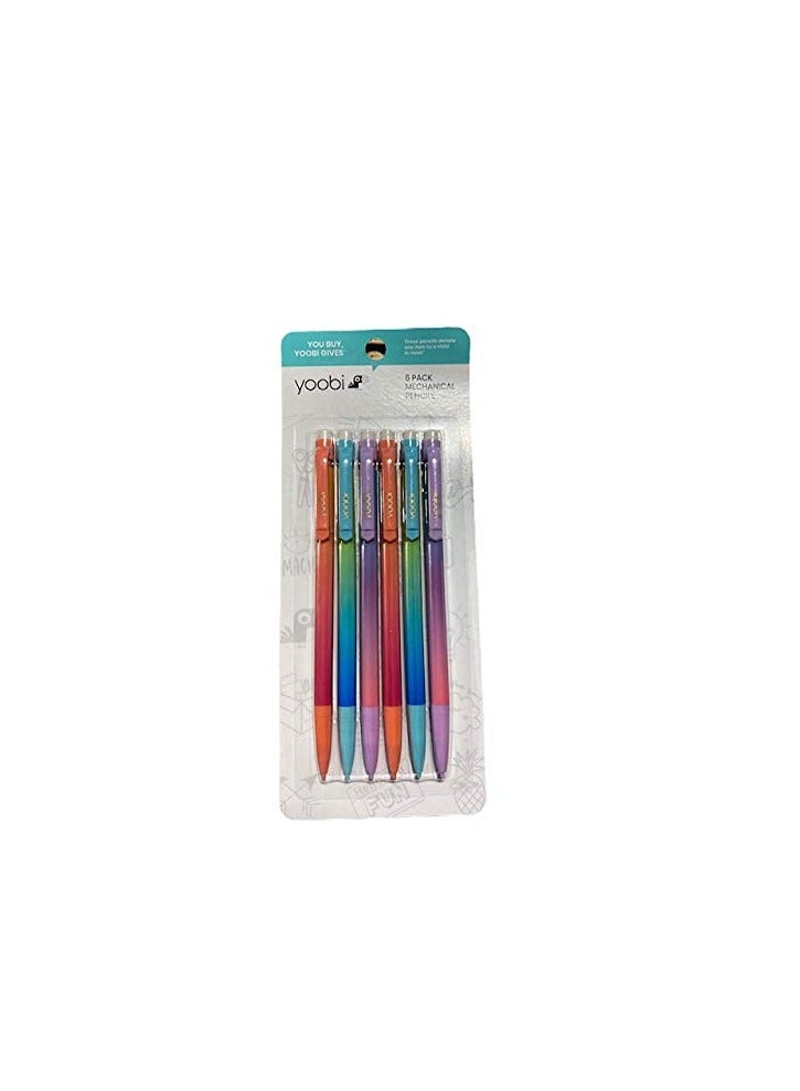 Yoobi Colored mechanical pencil 6 pcs