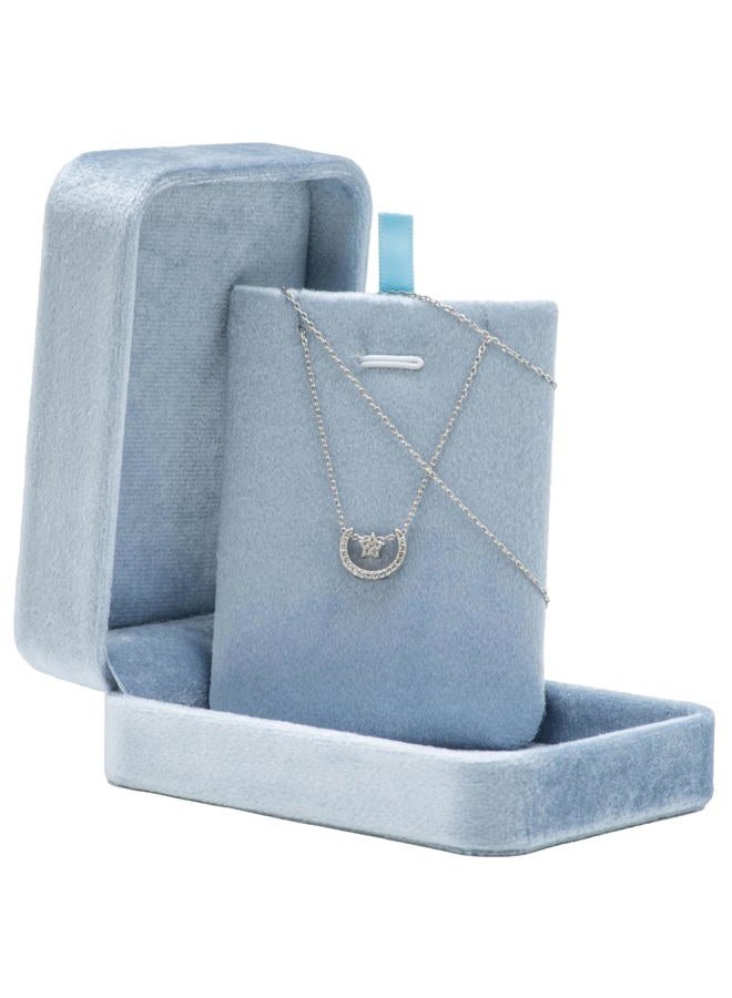 Giftop Classic Velvet Jewelry Gift Box Case for Necklace Pendant (Light Ocean Blue) - Image 3