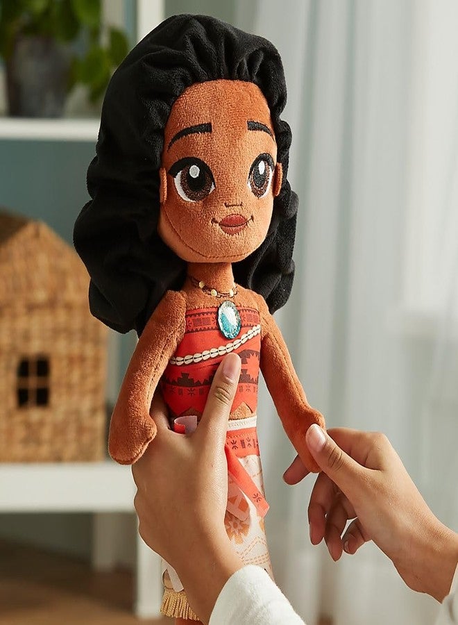 Disney Store Official Princess Plush Doll, Moana, Medium 14 Inches, Soft Plushy with Embroidered Features, Princess Toys for Girls, Disney Dolls, Stuffed Animals for Girls - Image 5