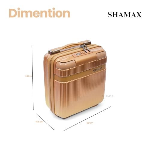 SHAMAX Vanity Box Storage Organiser for Cosmetics and Jewellery Box Cosmetic Storage case Portable, Makeup Bag for Women Carry Handles, Large Storage Wedding Gift (Pink) - Image 3