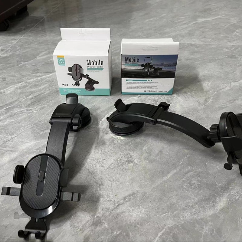 Car Phone Holder in Black with Universal Fit for Family Use - Image 4