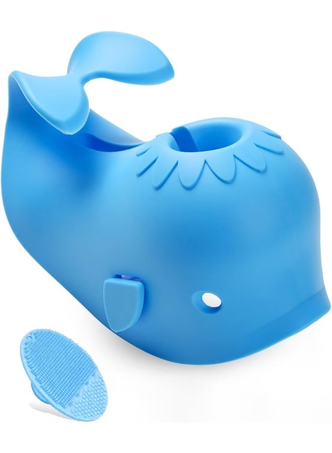 Mandoo Faucet Cover Bathtub Baby, Bath Spout Cover for Bathtub Blue - Image 1