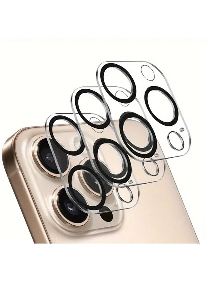 3 قطع واقي عدسة شفاف للرؤية الليلية لهاتف iPhone 16e بصلابة 9H ووضوح عالٍ مقاوم للخدش - Image 1