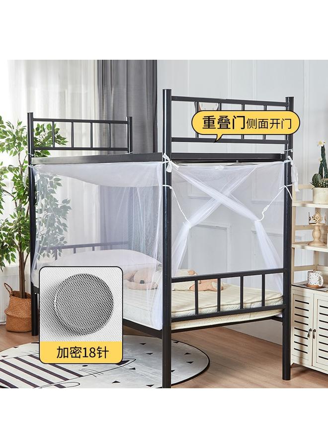 Bluejw T Encrypted Mosquito Net College Student Dormitory Single Bed Upper And Lower Bunk Summer Side End Door 90 Bed Zipper Bedroom - Image 1