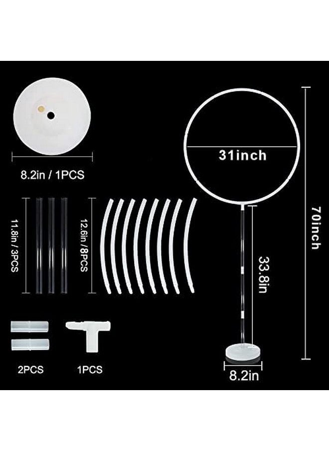 Smartcraft Smartcraft Plastic Round Circle Balloon Frame Stand Holder Kit For Decoration For Birthday, Wedding, Graduation And Baby Shower Photo Background Decoration, Pack of 1  - Image 2