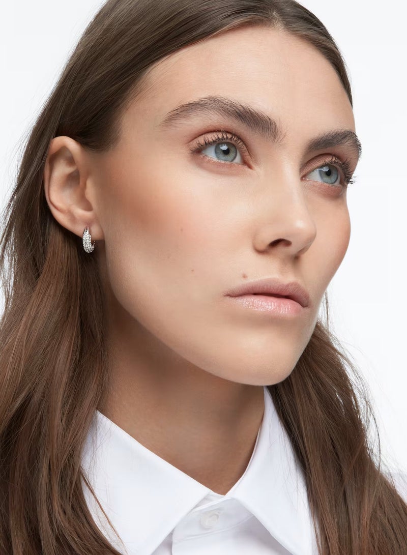 Dextera Large Hoop Earrings Small size, White-5618306  - Image 5