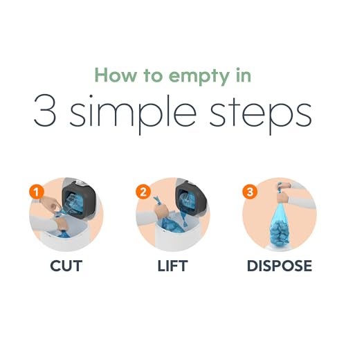 Diaper Genie Classic Gift Set | Baby Registry Must-Have | Odor Control with Push-N-Lock | Refill Supply for Up to 1,245 Newborn Diapers - Image 3