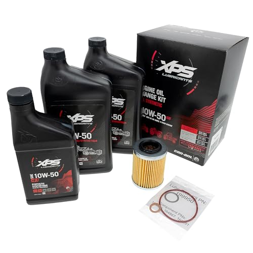 Can-Am OEM 4T 10W-50 Synthetic Blend Oil Change Kit, 779252, 9779252 - Image 1
