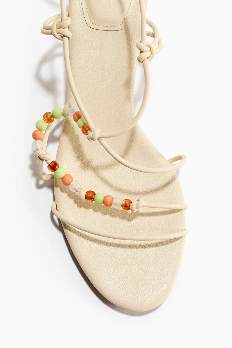 H&M Kitten-heeled strappy sandals