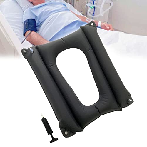 MESINURS MESINURS Bedridden Inflatable Cushion Nursing Square Pad for Elderly Disabled Breathable for Wheelchair  Toilet Chair 