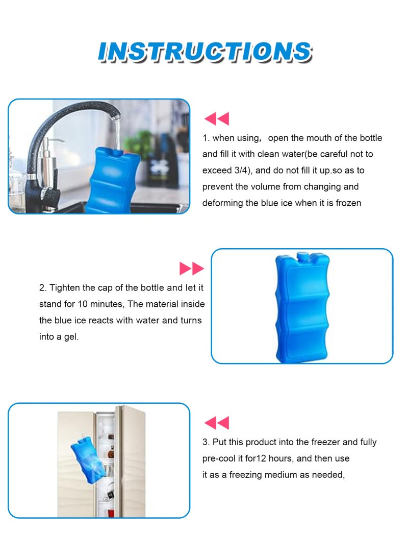 أوربازار عبوة من قطعتين من أكياس ثلج حليب الأم، أكياس ثلج للزجاجات لتخزين حليب الأم، أكياس ثلج مُحددة الشكل لحليب الأم، زجاجات الأطفال، وجبات الطعام، تحافظ على حليب الأم طازجًا - Image 4