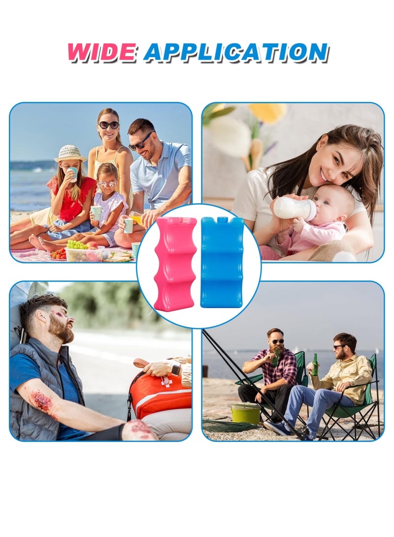 أوربازار عبوة من قطعتين من أكياس ثلج حليب الأم، أكياس ثلج للزجاجات لتخزين حليب الأم، أكياس ثلج مُحددة الشكل لحليب الأم، زجاجات الأطفال، وجبات الطعام، تحافظ على حليب الأم طازجًا - Image 5