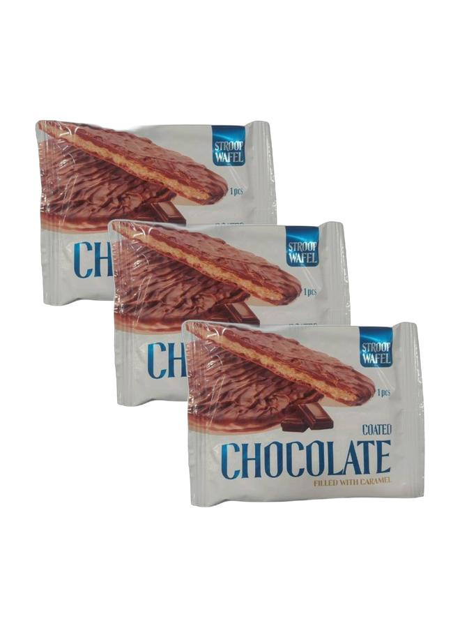 Class A Stroopwafel Chocolate Coated Waffle 41grams (Pack of 3) - Image 1
