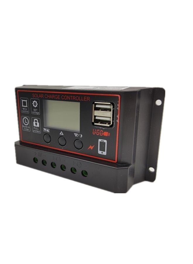 وحدة تحكم شمسية بسيطة 10A 12V24V مع تحكم في وقت الإضاءة، وحدة تحكم في الشحن والتفريغ الشمسية مع USB - Image 3