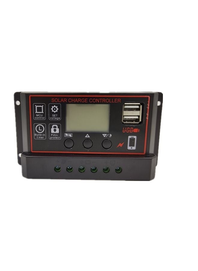 وحدة تحكم شمسية بسيطة 10A 12V24V مع تحكم في وقت الإضاءة، وحدة تحكم في الشحن والتفريغ الشمسية مع USB - Image 2