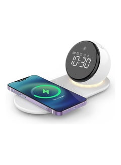 General Digital Alarm Clock for Heavy Sleepers Adult, Night Light, 15W Fast Wireless Charger, 20 White Noise Sounds, 3 Levels Dimmable Touch Desk Lamp with Snooze Function, Gift Ideas for Teen Girls Boys  - Image 1