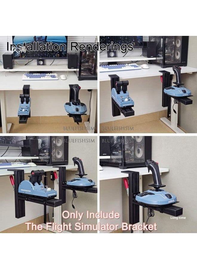 قوس سطح المكتب Rocker Throttle القابل للتطبيق X56 الشكل Maester A تركيبات ملف تعريف الجناح - لون المنتج: Rocker Throttle Universal Desktop Stand مجموعة مجموعتين من الأقواس - Image 5