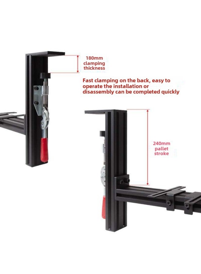 قوس سطح المكتب Rocker Throttle القابل للتطبيق X56 الشكل Maester A تركيبات ملف تعريف الجناح - لون المنتج: Rocker Throttle Universal Desktop Stand مجموعة مجموعتين من الأقواس - Image 3