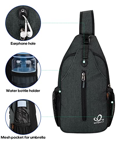 WATERFLY حقيبة ظهر مائية CROSSBODY سلاينج حقيبة سفر مشي حقيبة صدر يومية - Image 5