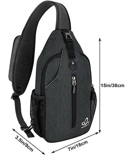 WATERFLY حقيبة ظهر مائية CROSSBODY سلاينج حقيبة سفر مشي حقيبة صدر يومية - Image 2