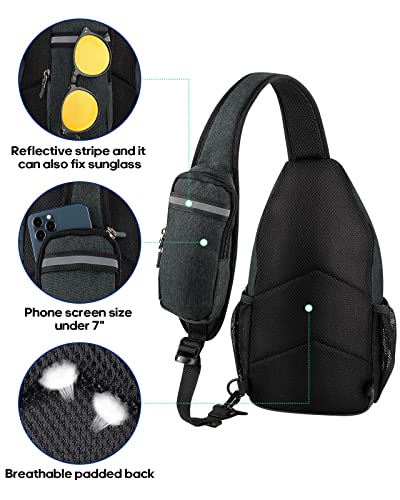 WATERFLY حقيبة ظهر مائية CROSSBODY سلاينج حقيبة سفر مشي حقيبة صدر يومية - Image 3