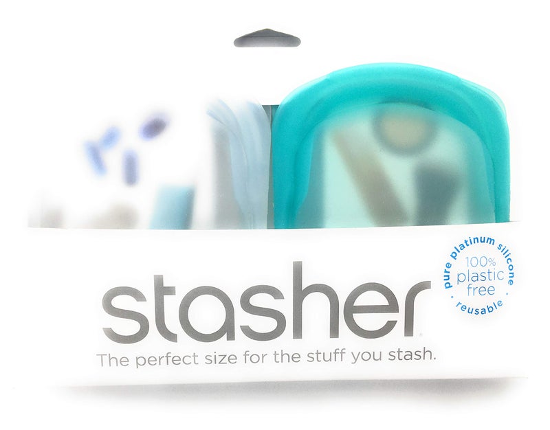 Stasher Clear And Aqua Pocket