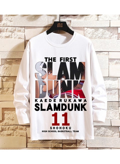 New Slam Dunk Master Loose Casual Long Sleeve Bottom Shirt