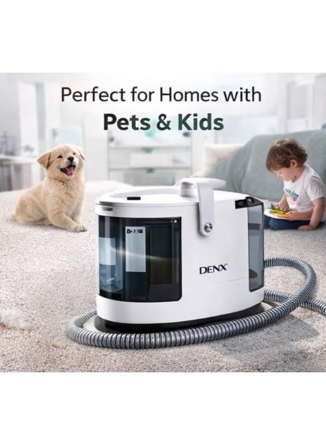 Dinex DX2909 Professional Carpet and Sofa Cleaning Machine with 15KPa Suction Power | Portable Stain and Upholstery Cleaner for Mattresses, Carpets, Curtains, and Car Seats | Dual Water Tank for Deep Stain Removal - Image 1