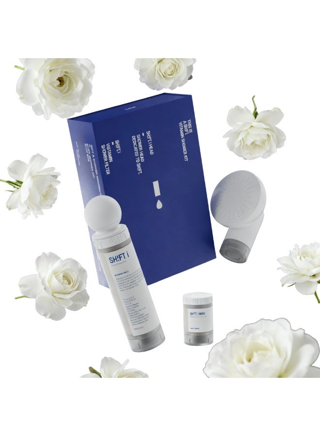 شفت فلتر استحمام جميل للنساء اللواتي يعشقن الشعر والمكياج يزيل الماء العسر ويضيف الرطوبة بالفيتامينات ورائحة كبسولة أليس لشعر ناعم ولامع - Image 1