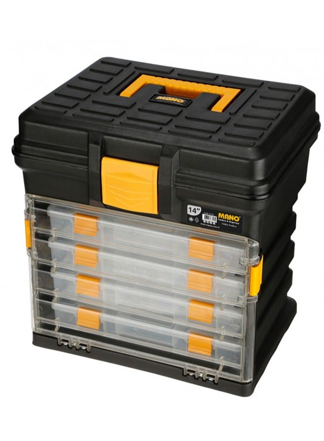 Mano Hobby Toolbox & Hobby Organizer 14" - 340mm x 272mm x 341mm - H-14 Model - Image 2