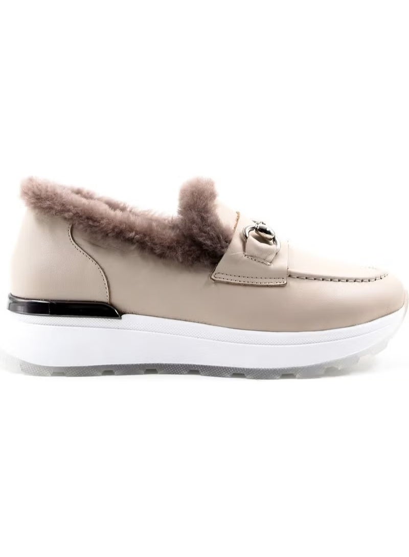 Fast Step Leather Shearling Women's Casual Shoes 757KZA24501 - Image 1