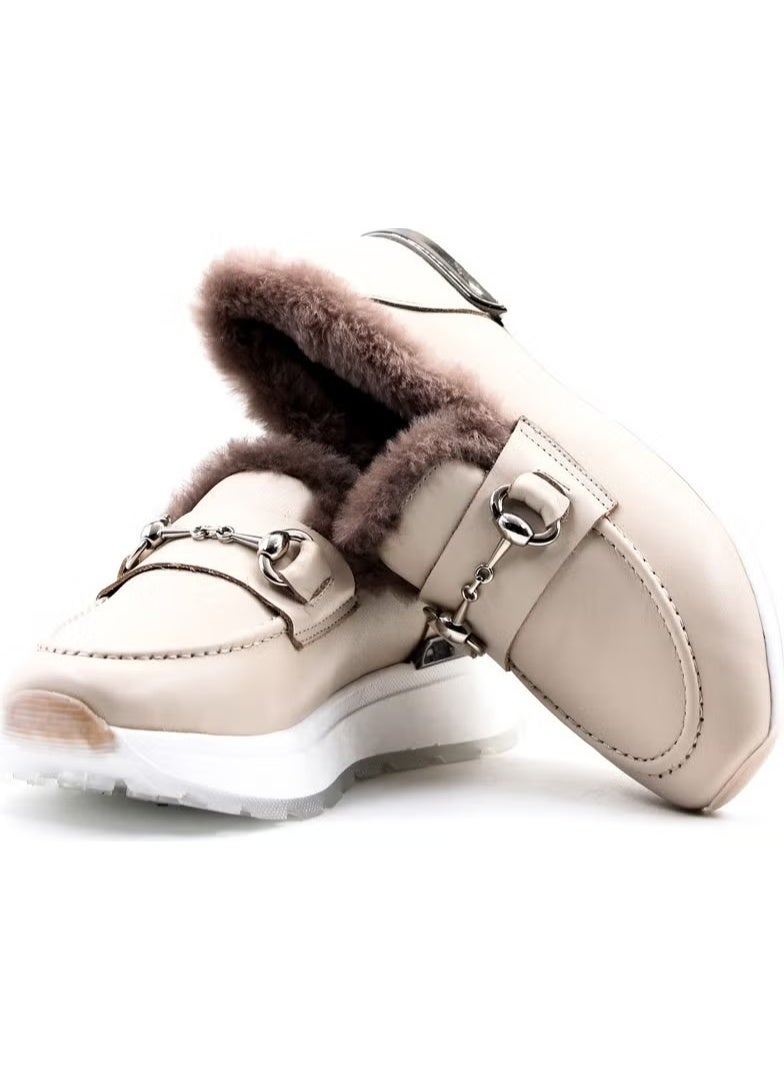 Fast Step Leather Shearling Women's Casual Shoes 757KZA24501 - Image 4